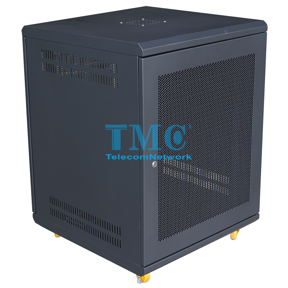 Tủ Mạng 15U Sâu D800 Đen Lưới – TMC RACK 19’’