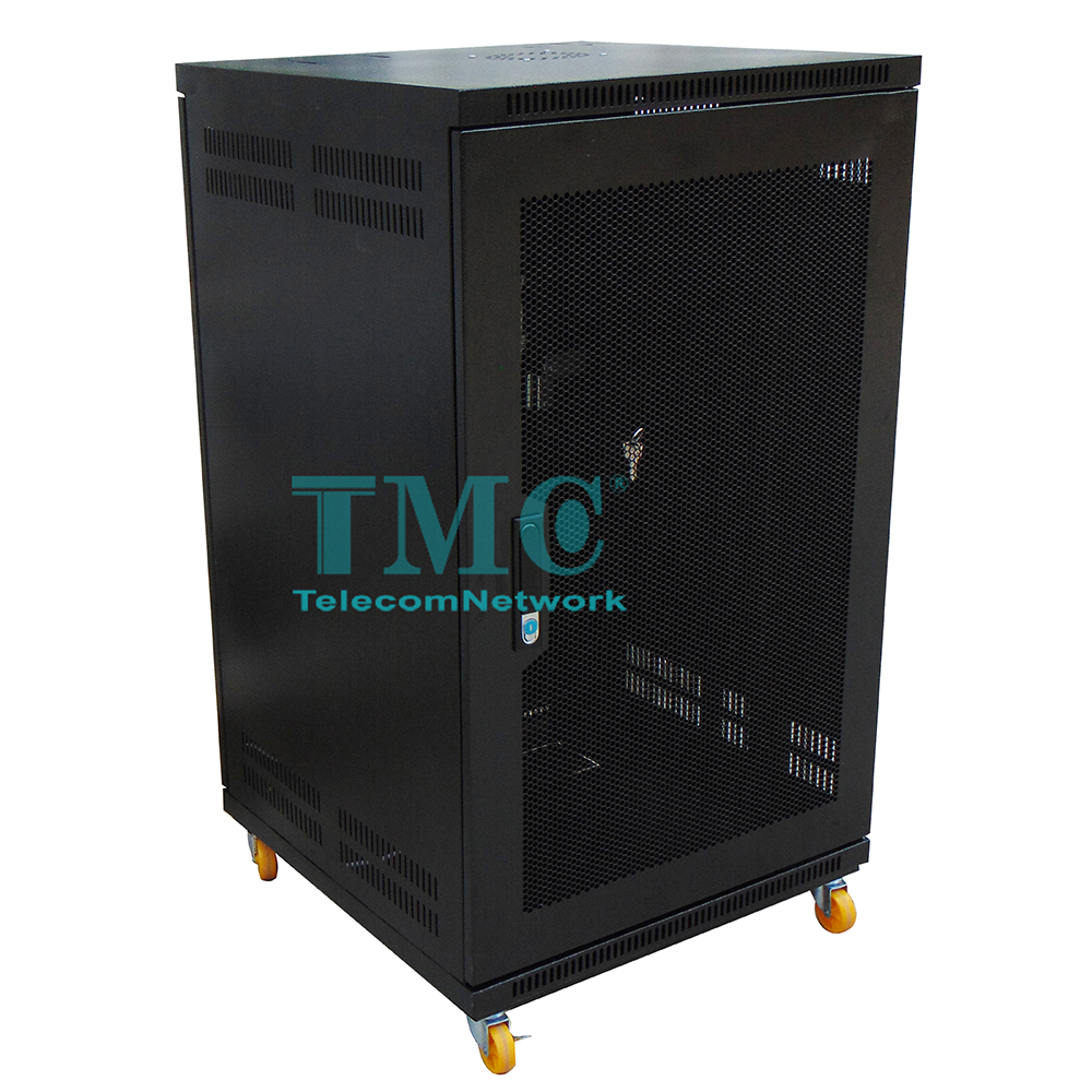 Tủ Mạng Giá Rẻ 20U600 Đen Lưới,Khung Hàn Liền