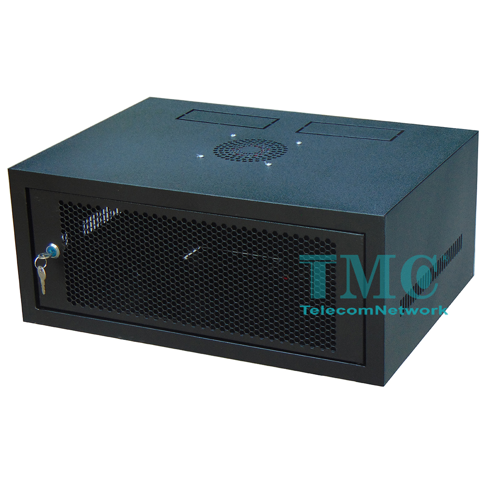 Tủ mạng 4U sâu 400,treo tường,màu đen