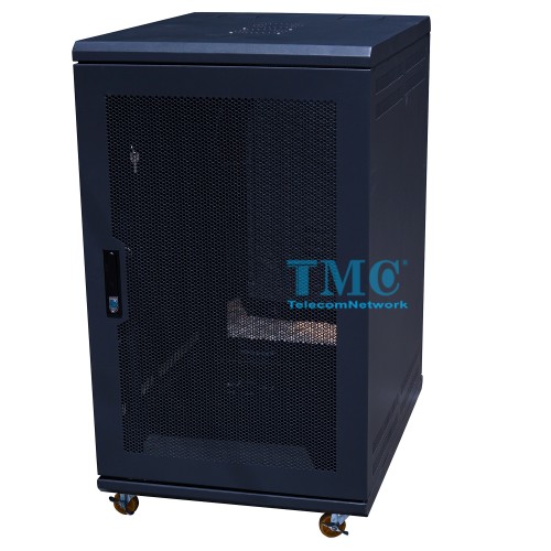 Tủ mạng 20U Sâu D500L Khung Liền Đen Lưới - TMC RACK 19’’