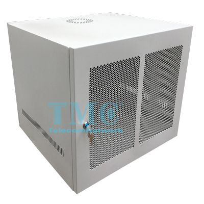 Tủ Mạng Tủ Rack Giá Rẻ TMC2-12U SÂU D600, Màu Trắng Cửa Lưới