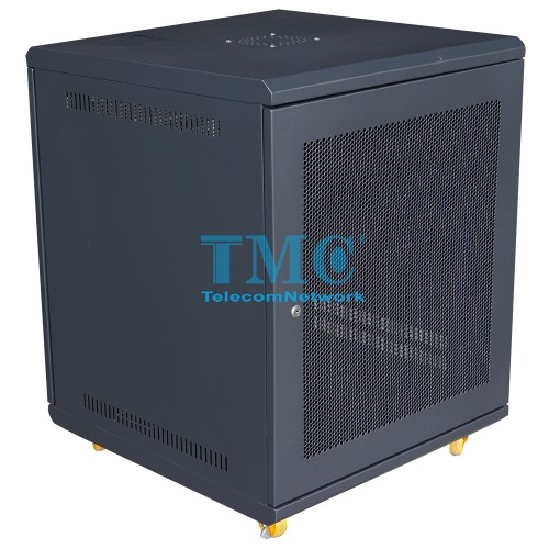 Tủ Mạng 12U Để Đất  Sâu 600 Đen Lưới -TMC RACK 19’’