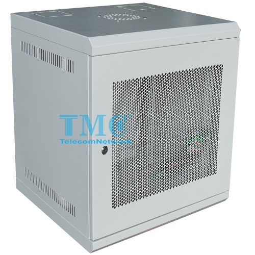 Tủ Mạng Treo Tường 12U Rack D500 Ghi Lưới -TMC RACK 19’’